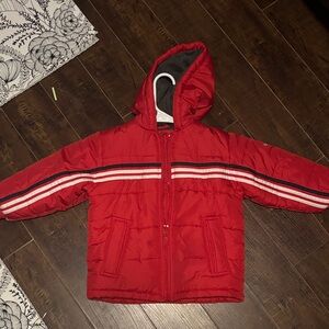 OshKosh B'gosh Red Puffer Jacket with Hood